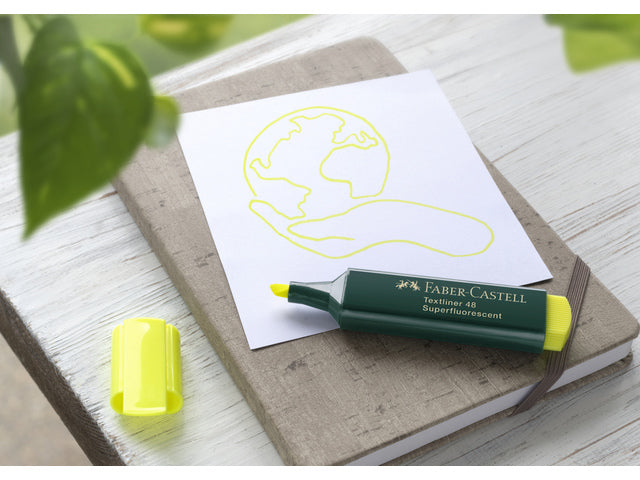 tekstmarker Faber-Castell 48 neon geel