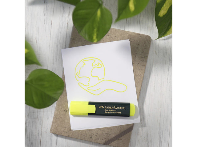 tekstmarker Faber-Castell 48 neon geel