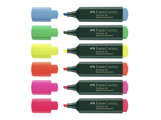tekstmarker Faber-Castell 48 neon geel