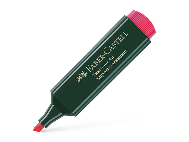 tekstmarker Faber-Castell neon 48 rood