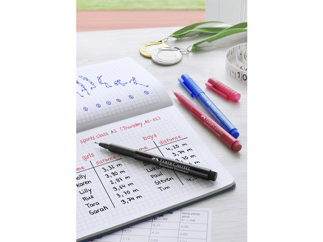 fineliner Faber-Castell Broadpen 1554 zwart