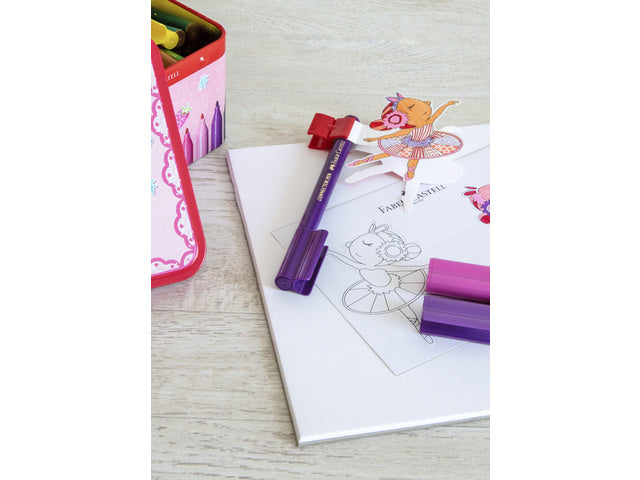 viltstift Faber-Castell Connector 33 stuks in ballerina blik