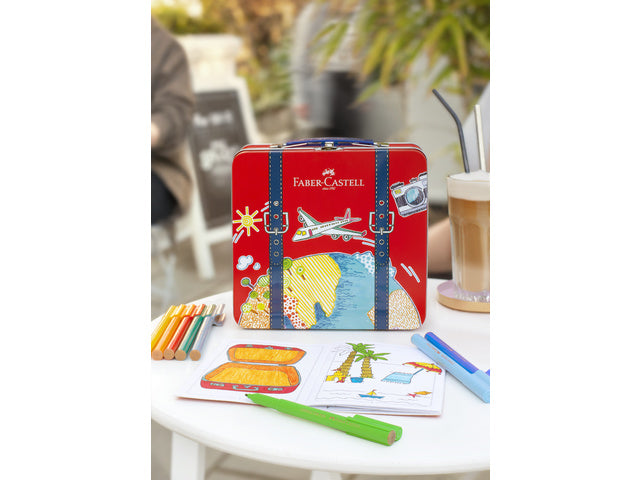 Viltstiften Faber-Castell Connector im Reisekoffer, enthält 46 Stück