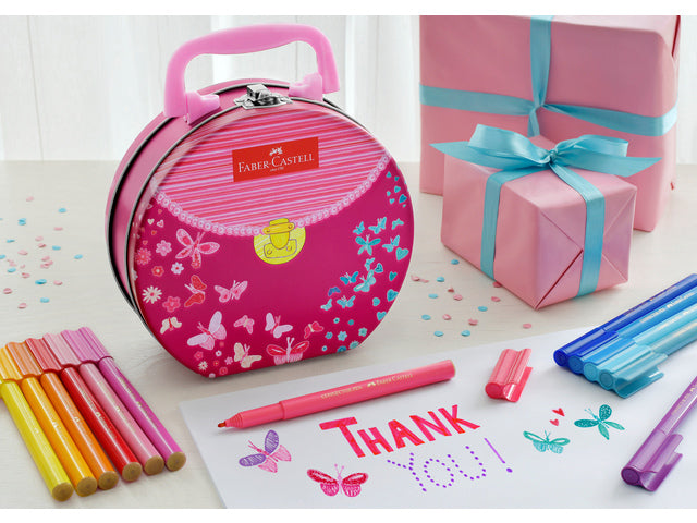 Viltstift Faber-Castell Connector Handtas 33 Stück sortiert