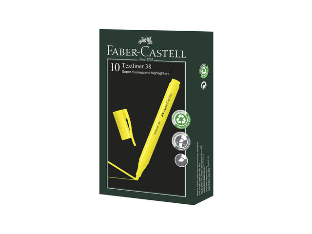 tekstmarker Faber-Castell 38 geel