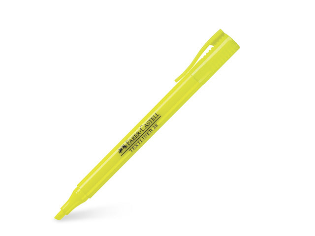 tekstmarker Faber-Castell 38 geel