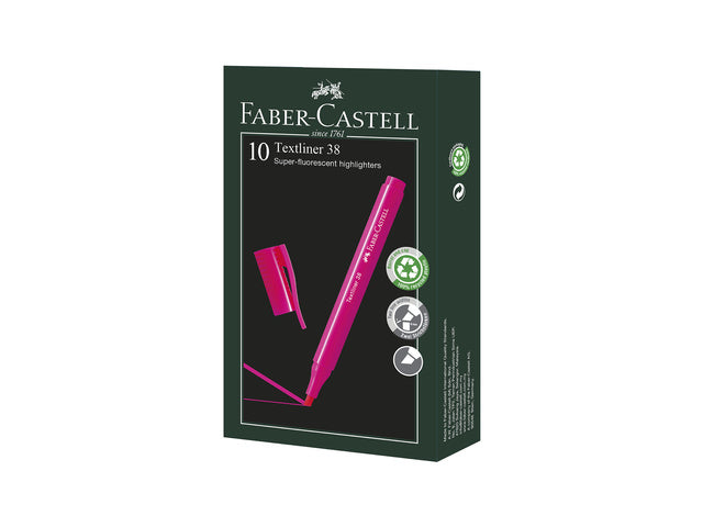 tekstmarker Faber-Castell 38 roze