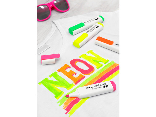 Textmarker Faber-Castell Neon Set 4 Stück im Blister