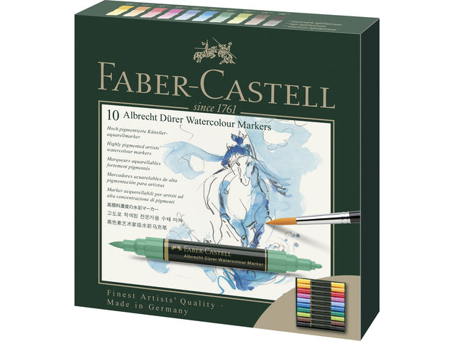 Aquarelmarker Faber-Castell Albrecht Dürer doos a 10 stuks