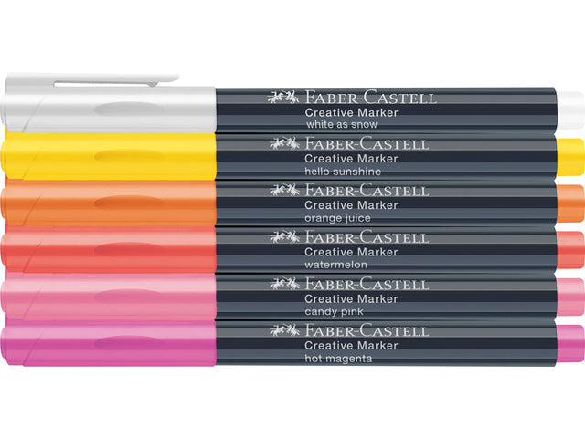 Creatief marker Faber-Castell Summer Breeze set van 6 stuks