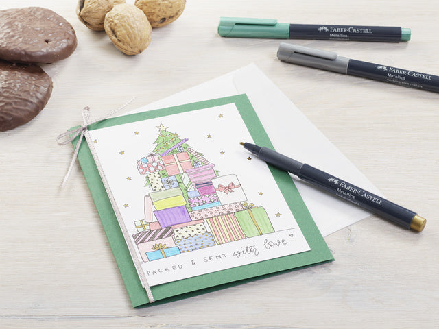 Marker Faber-Castell metallic kleur assorti lijnbreedte 1,5mm