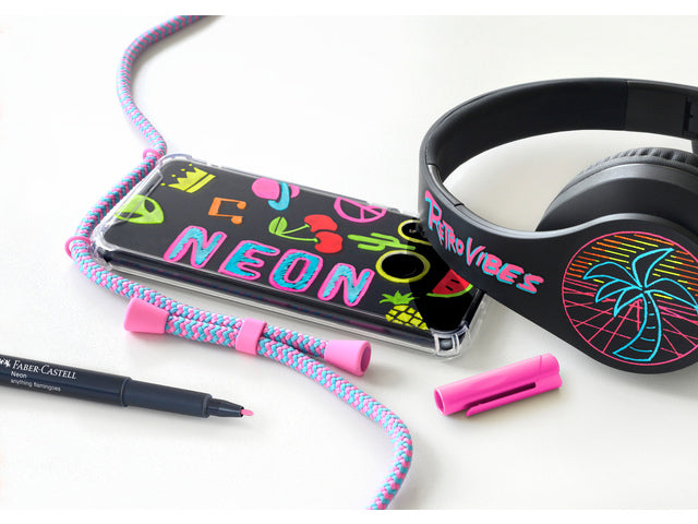 Markers Faber-Castell Neonkleur assorti 6 stuks in etui.