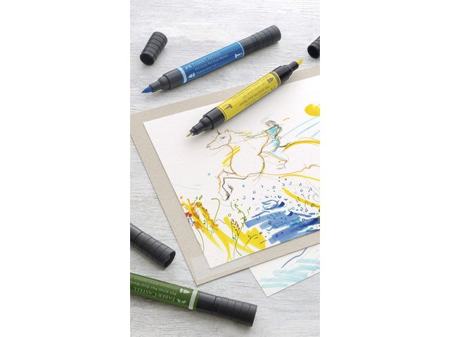 Tekenstift Faber-Castell Pitt Artist Pen Duo Marker, Etui mit 10 Stück