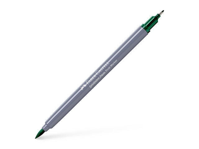 Duo aquarelmarker Faber-Castell Goldfaber 264 donker phthalogroen