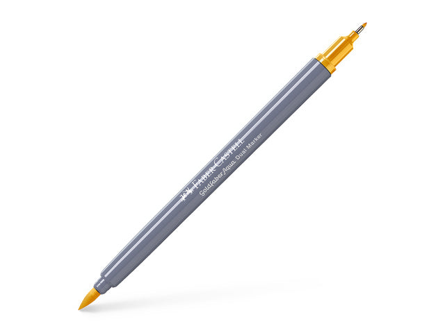 Duo aquarelmarker Faber-Castell Goldfaber 208 chroomgeel midden