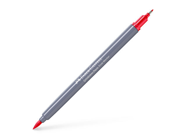 Duo aquarelmarker Faber-Castell Goldfaber 122 briljant rood