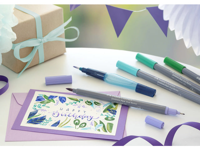 Duo aquarelmarker Faber-Castell Goldfaber etui 24 stuks