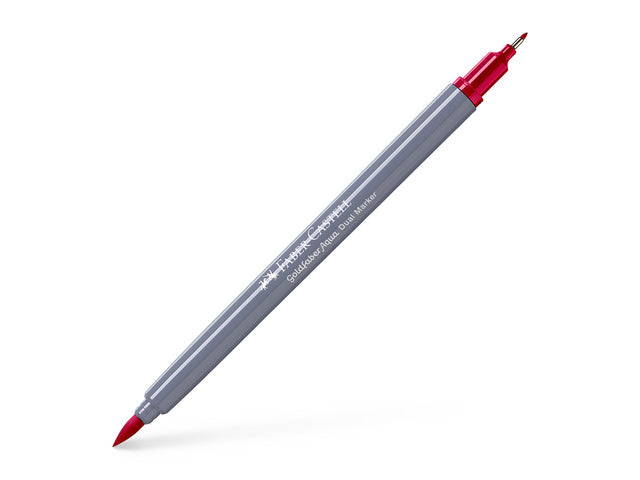 Duo aquarelmarker Faber-Castell Goldfaber 126 karmijn