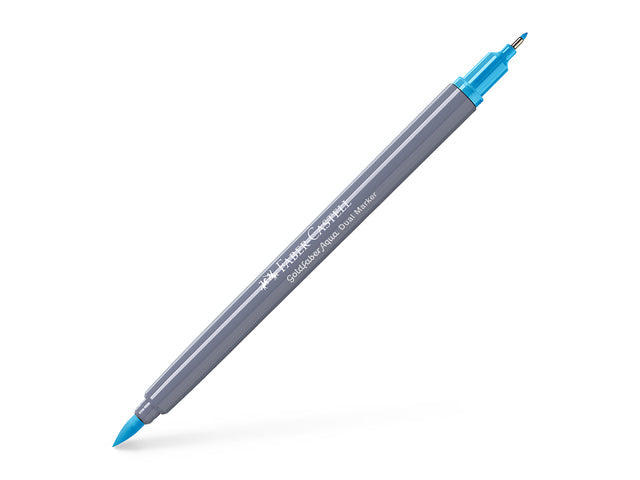 Duo aquarelmarker Faber-Castell Goldfaber 245 mangaan blauw