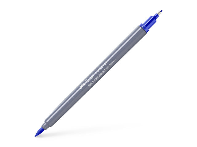 Duo aquarelmarker Faber-Castell Goldfaber 248 zeeblauw