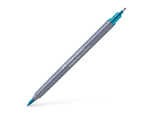 Duo aquarelmarker Faber-Castell Goldfaber 154 licht kobaltturkoois