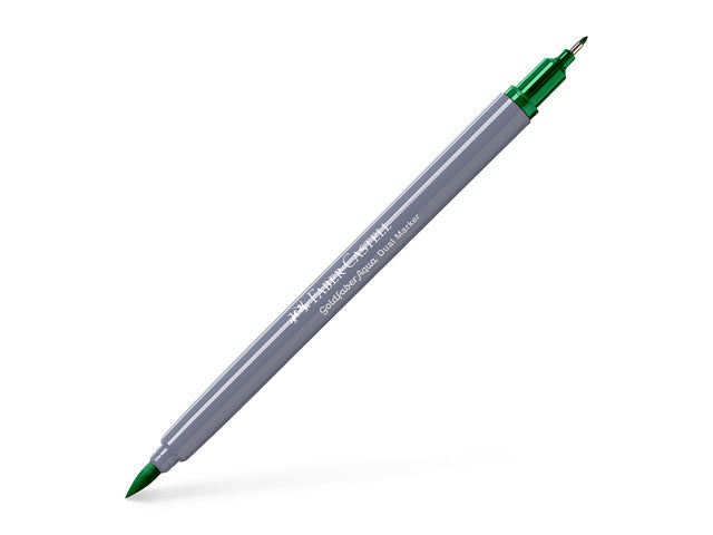 Duo aquarelmarker Faber-Castell Goldfaber 163 smaragdgroen