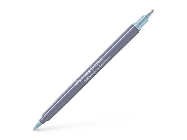 Duo aquarelmarker Faber-Castell Goldfaber 164 waterblauw