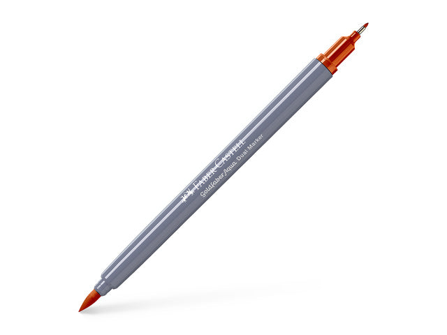 Duo aquarelmarker Faber-Castell Goldfaber 186 terracotta