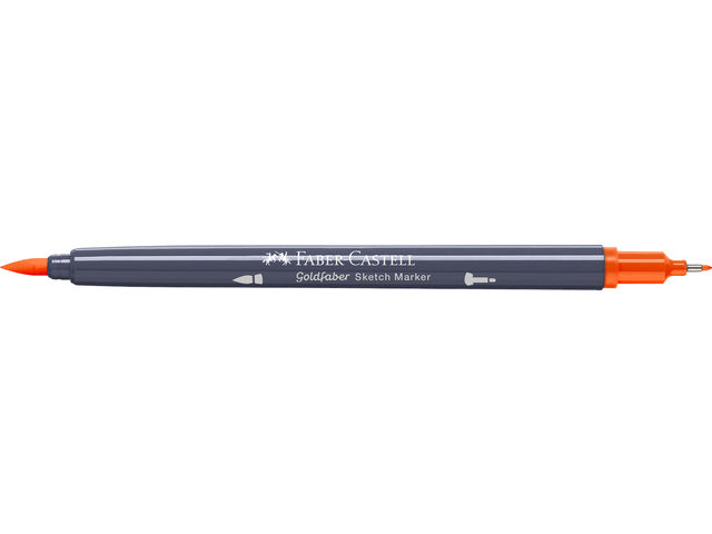 Sketchmarker Faber-Castell Goldfaber 115 dark cadmium orange op alcoholbasis
