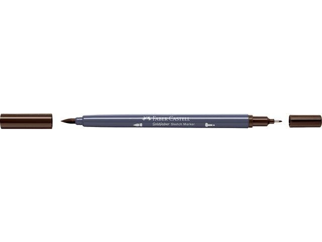 Sketchmarker Faber-Castell Goldfaber 280 burnt umber op alcoholbasis