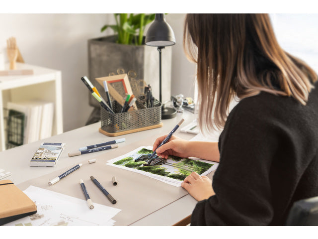 Sketchmarker Faber-Castell Goldfaber etui 6 stuks Architecture op alcoholbasis