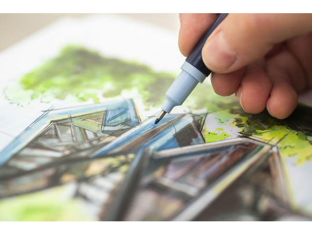 Sketchmarker Faber-Castell Goldfaber etui 6 stuks Architecture op alcoholbasis