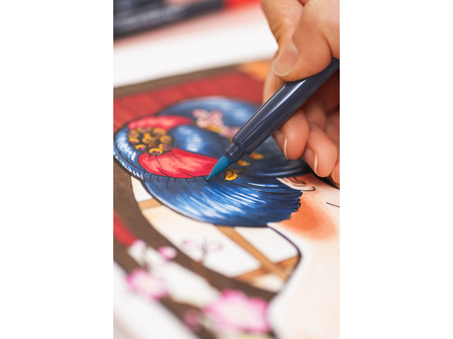 Sketchmarker Faber-Castell Goldfaber etui 6 stuks Manga op alcoholbasis