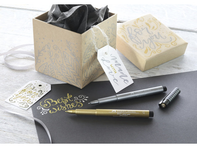 Tekenstift Faber-Castell Pitt Artist Pen 251 zilver