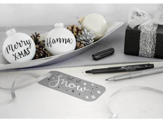 Tekenstift Faber-Castell Pitt Artist Pen 251 zilver