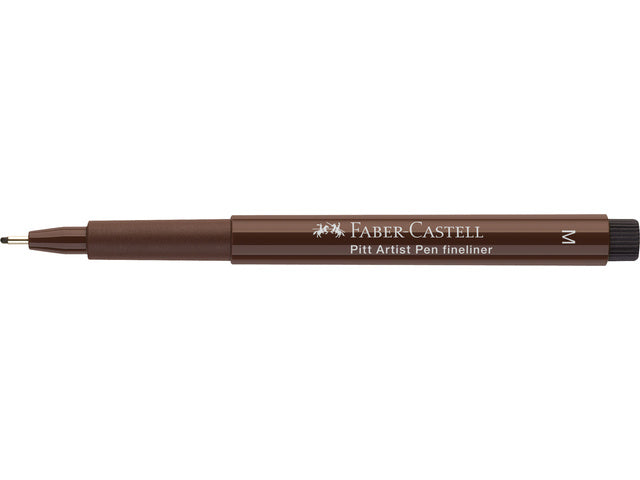 Tekenstift Faber-Castell Pitt Artist Pen M donker sepia