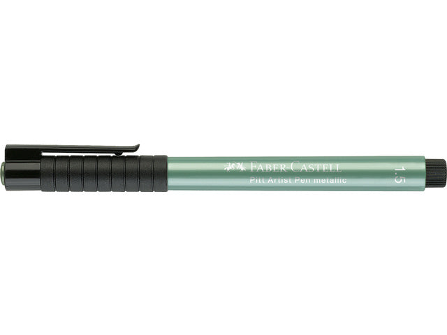 Tekenstift Faber-Castell Pitt Artist Pen 294 groen metallic