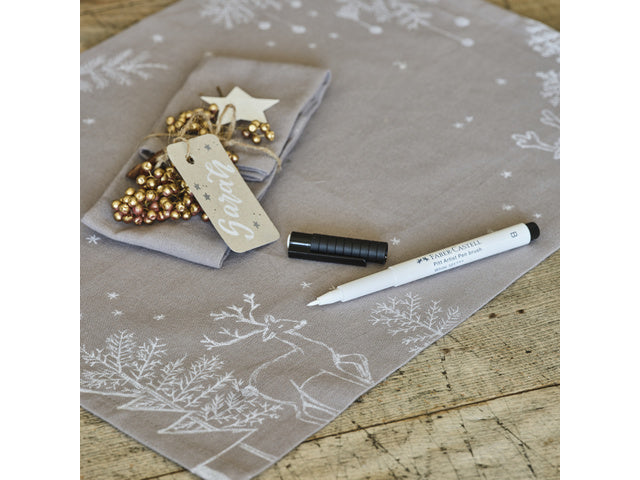 Tekenstift Faber-Castell Pitt Artist Pen B 101 weiß