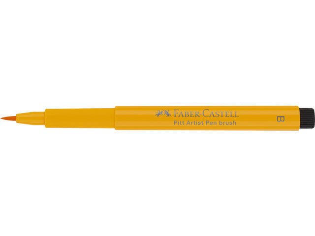 Tekenstift Faber-Castell Pitt Artist Pen Brush 109 chroomgeel donker