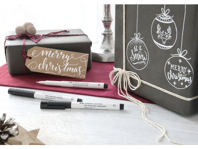 Kalligrafiepen Faber-Castell Pitt C 101 wit