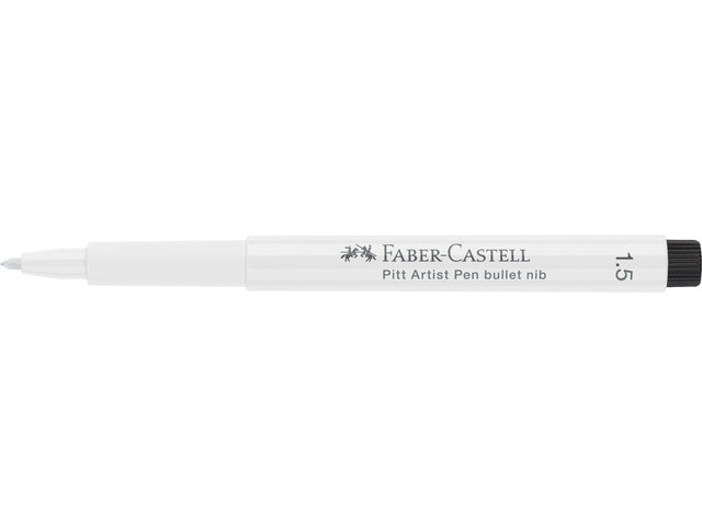 Tekenstift Faber-Castell Pitt Artist Pen 1,5 101 wit