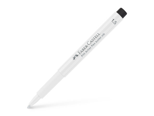 Tekenstift Faber-Castell Pitt Artist Pen 1,5 101 wit