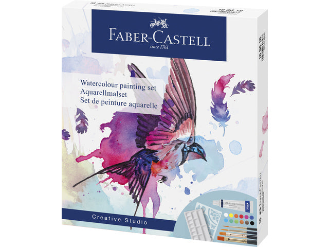 Waterverfset Faber-Castell 18-delig