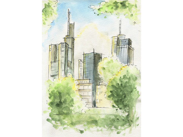 Waterverf Faber-Castell in doos met 24 kleuren