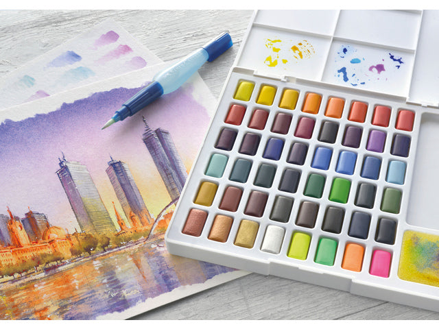 Waterverf Faber-Castell in box met 48 kleuren