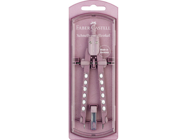 Snelverstelpasser Faber-Castell Factory Sparkle assorti ocean, violet, rose metallic