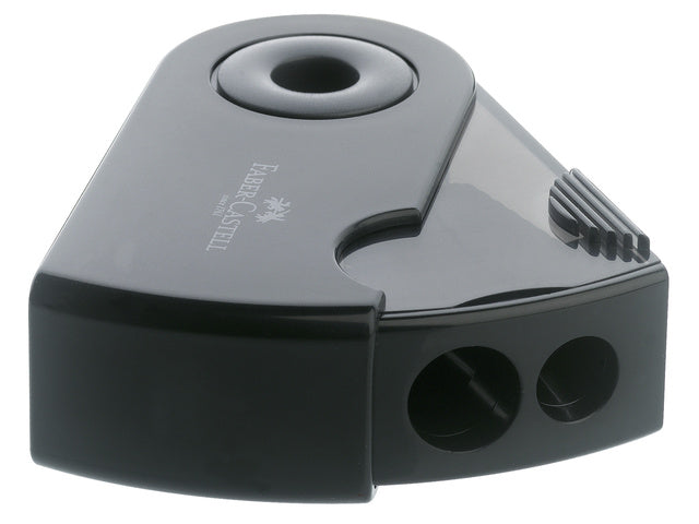 puntenslijper Faber-Castell "Sleeve" zwart 2-gaats