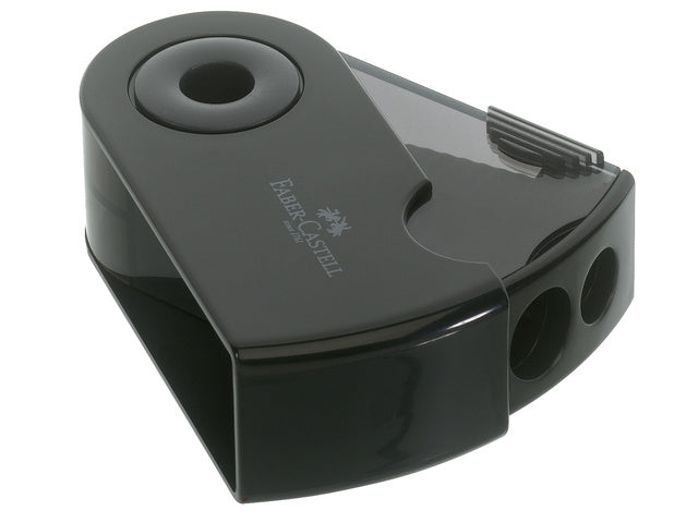 puntenslijper Faber-Castell "Sleeve" zwart 2-gaats