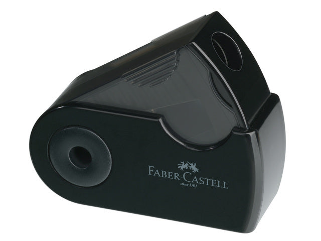 puntenslijper Faber-Castell "Sleeve" Mini enkel zwart
