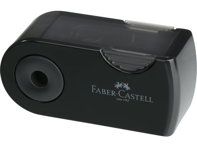 puntenslijper Faber-Castell "Sleeve" Mini enkel zwart